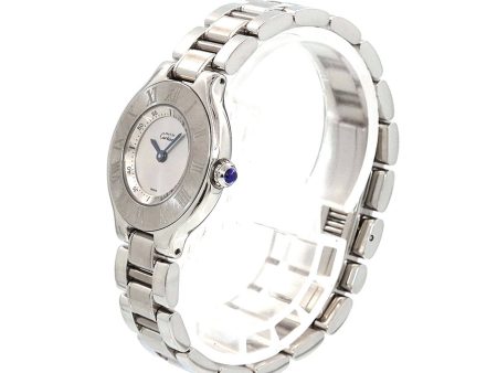 CARTIER Must21 Vantian W10109T2 Women s Watch Silver Dial Quartz For Discount