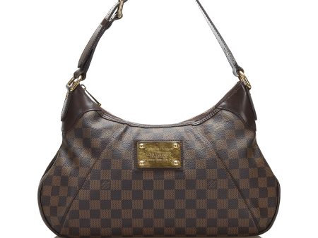 Louis Vuitton Damier Ebene Thames GM Shoulder Bag Online now