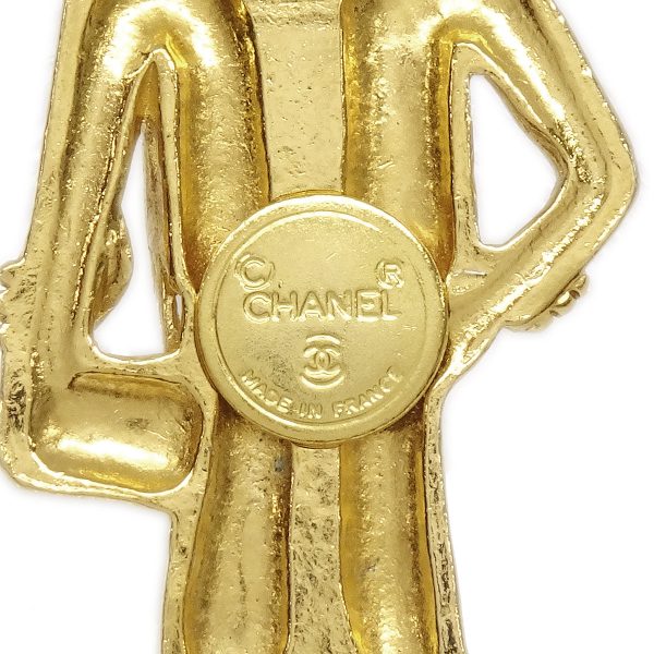 CHANEL 1980s Coco  Brooch Gold 88059 Discount