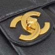 CHANEL  Black Caviar Vertical Classic Flap Jumbo 14367 Online now