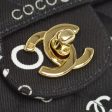 CHANEL * 2001 COCO Classic Double Flap Medium Black 67891 For Sale