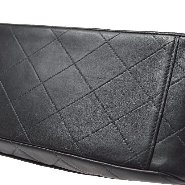 CHANEL  Classic Flap Maxi Black Lambskin 90420 Hot on Sale