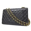 CHANEL  Classic Flap Maxi Black Lambskin 90420 Hot on Sale