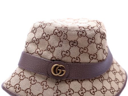 Marmont Gucci Canvas Bucket Hat Size Medium Fashion