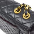 CHANEL  Classic Flap Maxi Black Lambskin 90420 Hot on Sale