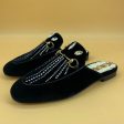 GUCCI velvet crystal loafer For Sale