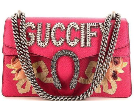 Pink Guccify Dionysus Small Shoulder Bag Online