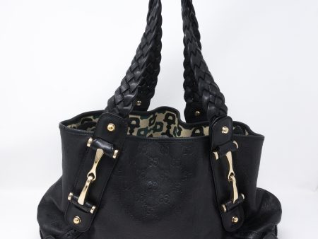 Pelham Shoulder Bag Guccissima Black Leather For Cheap