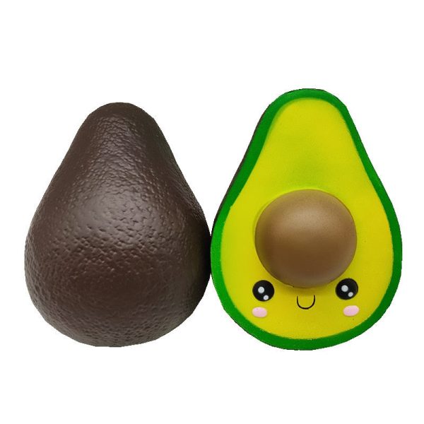 Kawaii Avocado Diy Antistress Squishy Toys Simulated Fruit Series Slow Rising Stress Relief Funny Toy for Adults Baby Xmas Gift Discount