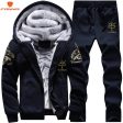 Men s large size M-9XL New Men s  Sets Autumn Sports Suit Sweatshirt + Track Pants Clothing For Men 2 pieces Sets Slim Outerwear Sale