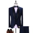 Shenrun Men Tuxedo Slim Fit Fashion Suit Wedding Shawl Lapel 3 Pieces Skinny Single Breasted Jacket Party Prom Singer Costume Supply