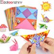 BalleenShiny Baby Toys 3D 54Pages Origami Cartoon Animal Book Toy Kids DIY Paper Art Baby Early Learning Education Toys Gifts Sale