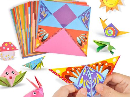 BalleenShiny Baby Toys 3D 54Pages Origami Cartoon Animal Book Toy Kids DIY Paper Art Baby Early Learning Education Toys Gifts Sale