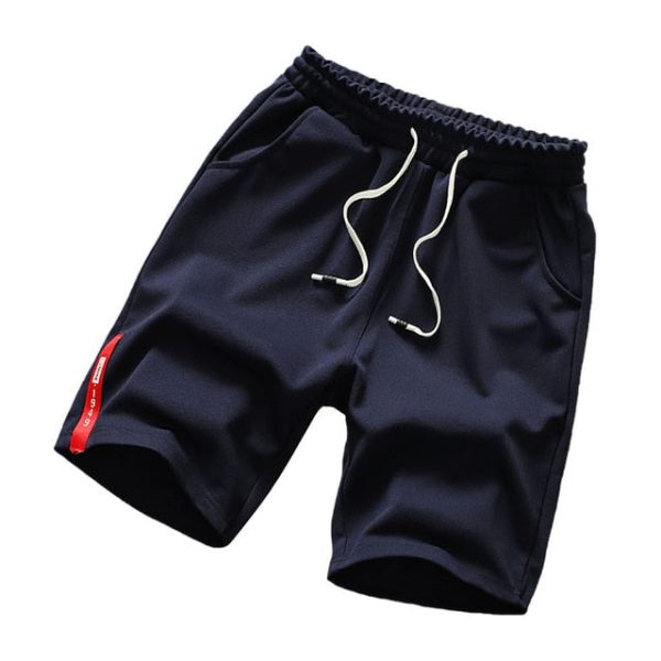 Summer Sports Shorts Men Cotton Quick-drying Swimming trunks Plus Size Casual Beach Shorts Solid Male Loose Drawstring Shorts Online Hot Sale