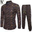 Vintage Floral Party Suits Man Long Sleeve Clothing Classic Chinese Style Printed Shirt Pants And Shirts Set Men Casual Clothes Online now