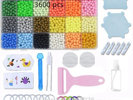 DIY Fuse Beads Magic Water Creative beads set Pen Tweezer Pegboard Kit Accessories Girls Gift kids toys for Children 8 10 years For Sale