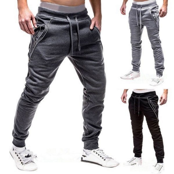 Laamei 2020 Male New Fashion Hip Pop Pants Men Sweatpants Slacks Casual Elastic Joggings Sport Solid Baggy Pockets Trousers Online Sale