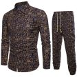 Vintage Floral Party Suits Man Long Sleeve Clothing Classic Chinese Style Printed Shirt Pants And Shirts Set Men Casual Clothes Online now