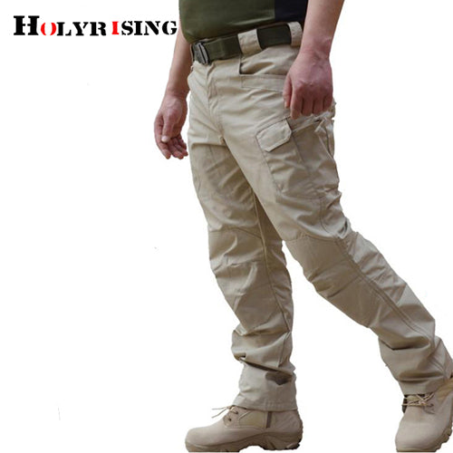 Spring Tactical Pants Army Male Camo Trousers Many Pocket Zip Military Style Camouflage Black Men s Cargo Pants 19086 Online Hot Sale