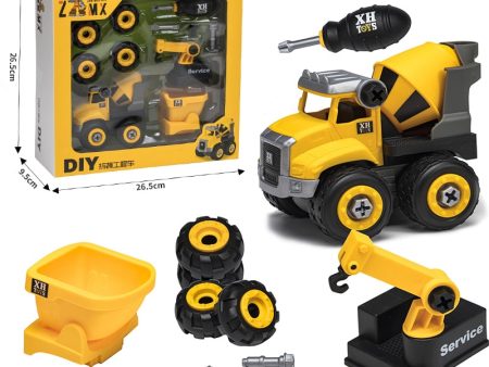 Nut Disassembly Loading Unloading Engineering Truck Excavator Bulldozer Child Screw Boy Creative Tool Education Toy Car Model Supply