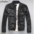 YOLANFAIRY Spring Autumn Men s Genuine Leather Jacket Short Slim Motocycle Jackets For Men Outerwear jaqueta de couro MF030 Supply