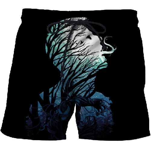 BIANYOLONG 2019 men shorts Men Beach Shorts Short Homme Spider Venom 3D Print Quick Dry Drawstring Boardshort Fitness Trouser For Sale