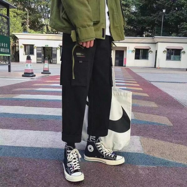 Men s Side Pockets Cargo Harem Pants 2020 Hip Hop Casual Male Tatical Joggers Trousers Fashion Casual Streetwear Pants Discount