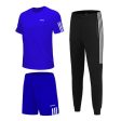 3 Pcs Sets Sports T-Shirt Men s Suits Running Shrits+Sports Shorts+Jogging Pants Mens Sportswear Suit Soccer Play Gym Sets 2020 Online