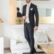 Beige Mens Suits Three Piece Jacket Pants Vest Custom Slim Fit Male Blazer Wedding  Groom Tuxedos men suit Discount