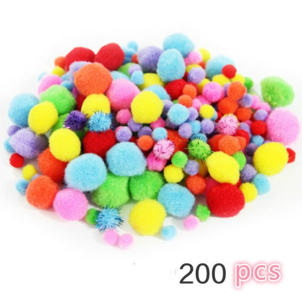 DIY Craft Supplies Soft Plush Ball Fluffy Pom Poms for Kids Crafts Toy For Children Fantanstic Handmade Arts 2019 Wholesale Sale