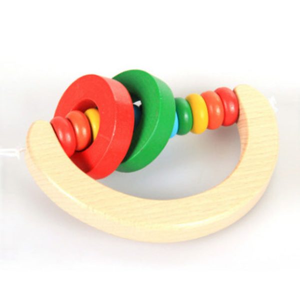 QWZ Montessori Wooden Toys Childhood Learning Toy Children Kids Baby Colorful Wooden Blocks Enlightenment Educational Toy Supply