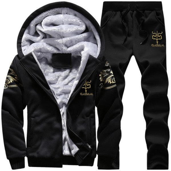 Men s large size M-9XL New Men s  Sets Autumn Sports Suit Sweatshirt + Track Pants Clothing For Men 2 pieces Sets Slim Outerwear Sale