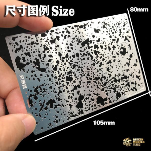 Military Model Motley & Stains Stencil For Aging Stencil Chariot Armor Design Leakage Spray Board Plates Hobby Models Tools For Cheap