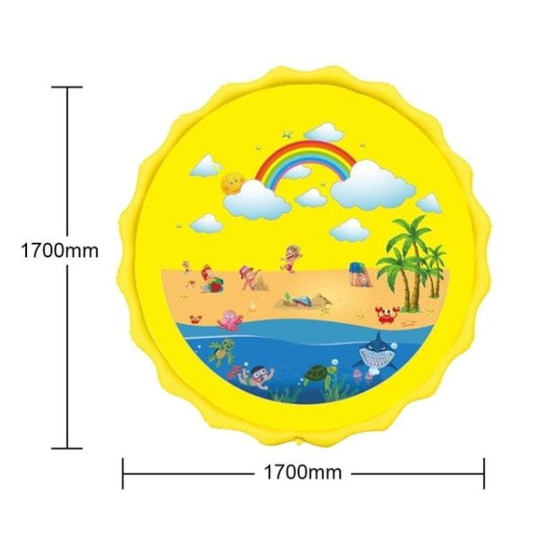 Children Play Water Mat Games Beach Pad Children Baby Play Game Outdoor Inflatable Spray Water Sprinkler Cushion Mat Toys Online Sale