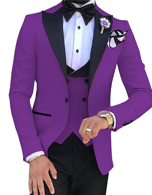 TPSAADE Mens s 3 Pieces Suits for Men Custom Made Terno Slim Groom Custom  Wedding Men Suit Masculino (Jacket+Pant+Vest+Tiebow) Online now