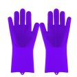 Magic Silicone Dishwashing Scrubber Dish Washing Sponge Rubber Scrub Gloves Kitchen Cleaning 1 Pair Online