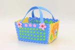 EVA Handmade Woven Paste Basket Childen Toy DIY Handicrafts Girl Gifts Sticky Kindergarten Material Kids Crafts Toys 2019 New Online Hot Sale