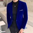 Autum Velvet Wedding Dress Coat Mens Blazer Jacket Fashion Casual Suit JacketStage DJ Men s Business Blazers Veste Costume Homme Cheap