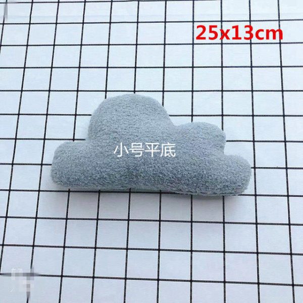 Lovely Gray White Cloud Shaped Pillow Cushion Stuffed Plush Toy Bedding Baby room Home Decoration Gift Girl Birthday Present on Sale