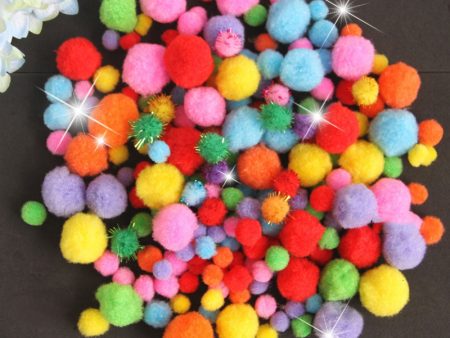 DIY Craft Supplies Soft Plush Ball Fluffy Pom Poms for Kids Crafts Toy For Children Fantanstic Handmade Arts 2019 Wholesale Sale