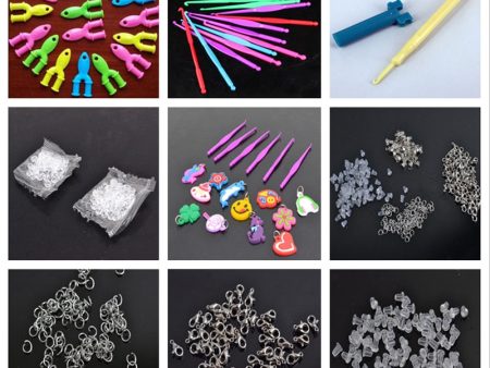 Tools rubber loom bands for children girl gift diy set pendant crochet s buckles Hooks knit tools for weaving lacing bracelet For Sale