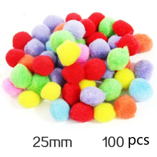 DIY Craft Supplies Soft Plush Ball Fluffy Pom Poms for Kids Crafts Toy For Children Fantanstic Handmade Arts 2019 Wholesale Sale