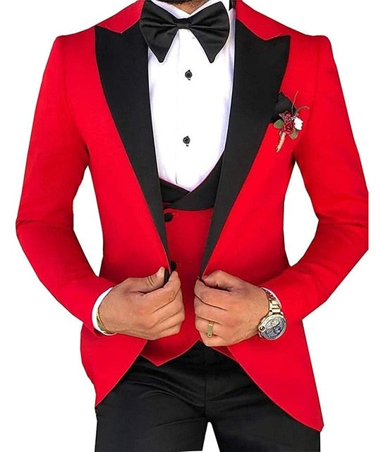 TPSAADE Mens s 3 Pieces Suits for Men Custom Made Terno Slim Groom Custom  Wedding Men Suit Masculino (Jacket+Pant+Vest+Tiebow) Online now