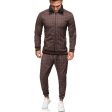 sport suit men s sportswear casual two piece set digital printing plaid tracksuit men jogging spring autumn men clothes Fashion