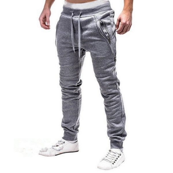 Laamei 2020 Male New Fashion Hip Pop Pants Men Sweatpants Slacks Casual Elastic Joggings Sport Solid Baggy Pockets Trousers Online Sale