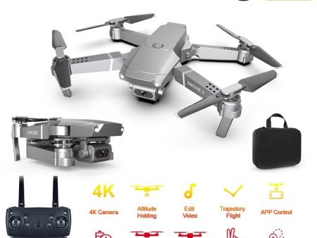 XKJ 2020 New E68 WIFI FPV Mini Drone With Wide Angle HD 4K 1080P Camera Hight Hold Mode RC Foldable Quadcopter Dron Gift Sale