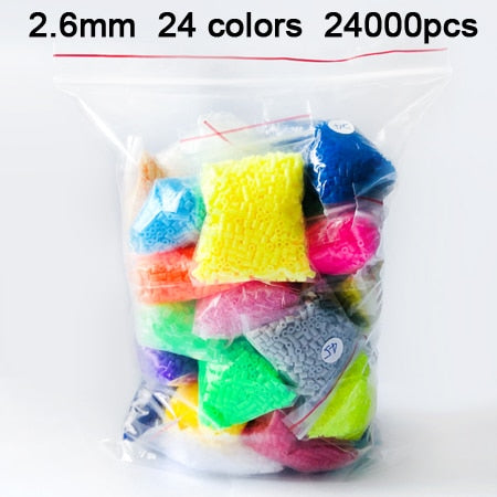 DOLLRYGA 24000pcs 2.6mm EVA Hama Beads Toy Kids Craft DIY Handmaking Fuse Bead Creative Intelligence Educational Toys juguetes Cheap