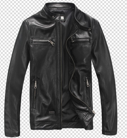 YOLANFAIRY Spring Autumn Men s Genuine Leather Jacket Short Slim Motocycle Jackets For Men Outerwear jaqueta de couro MF030 Supply