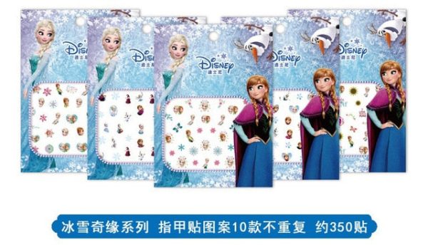 Frozen 2 elsa anna Cartoon Nail Sticker disney princess Sophia Snow White Child Girl Baby Fashion Toys Discount