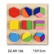 Nouveau 30cm bébé jouets Montessori en bois Puzzle main saisir conseil éducatif bois Puzzles pour enfants dessin animé Animal véhicule enfant cadeau For Sale